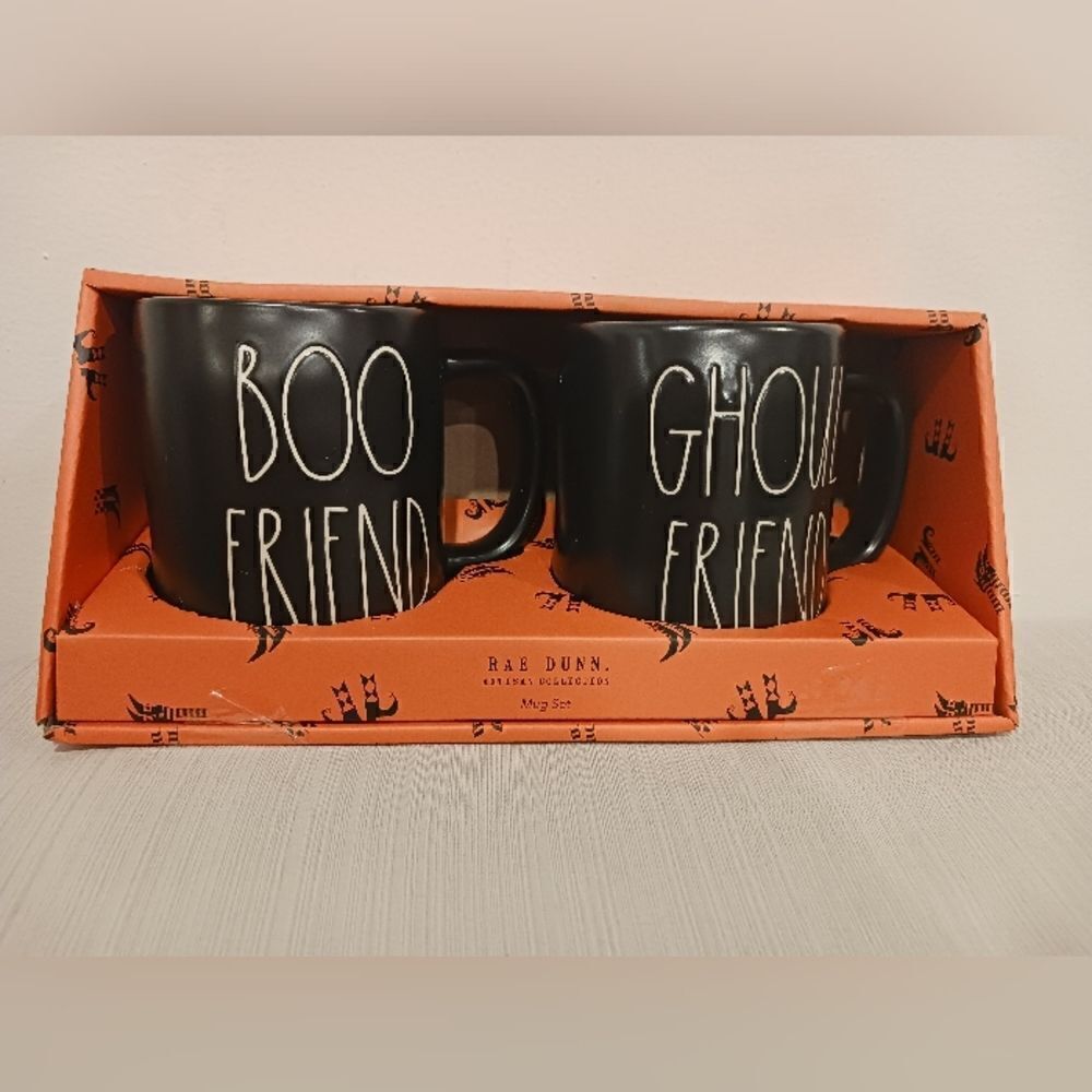 Rae Dunn Boo Friend & Ghoul Friend Halloween Mugs - Picture 3 of 4